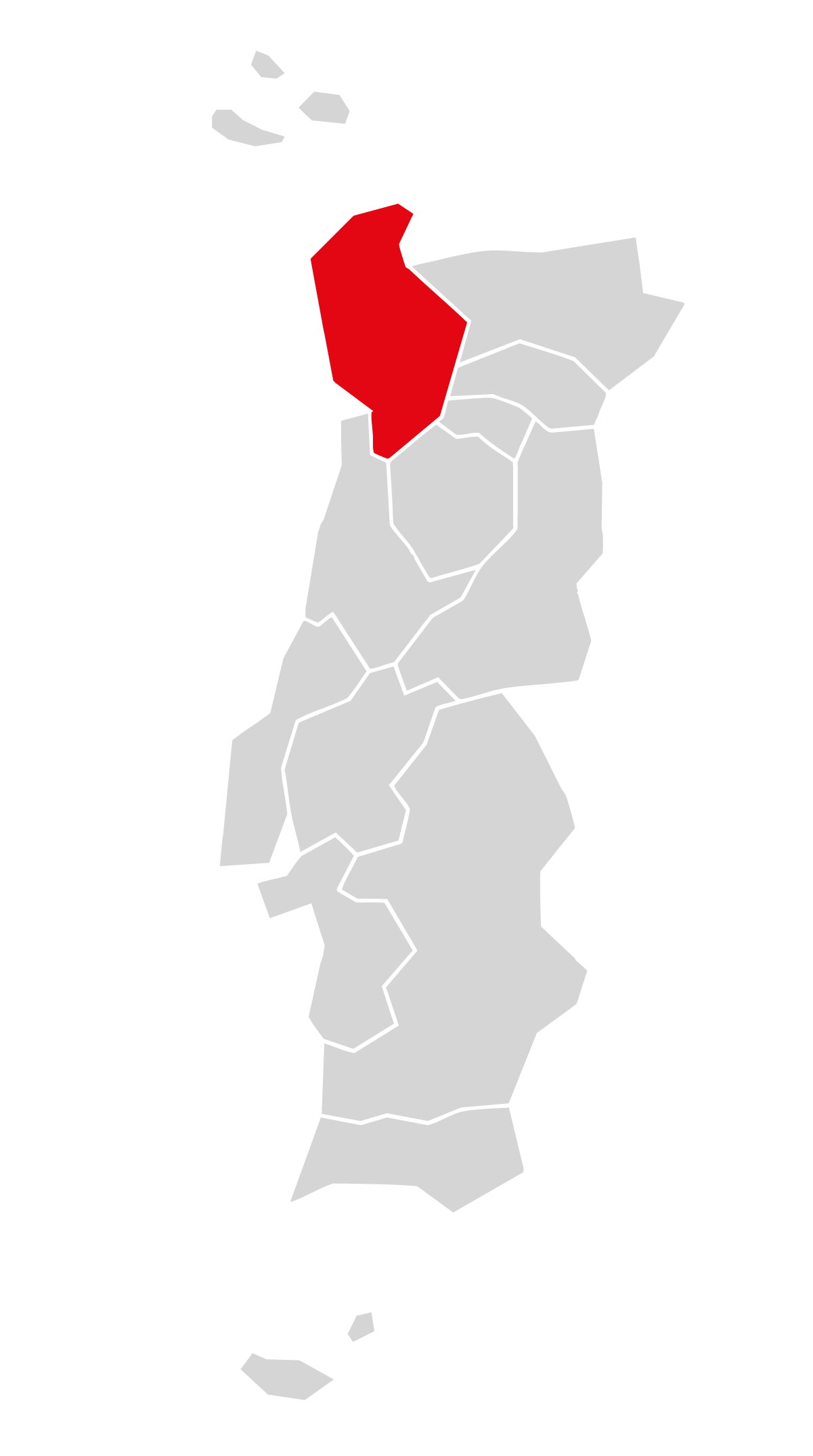 Mapa da região